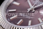 Rolex DateJust 41 126334 SS REF 1:1 Best Edition Red Dial Stick Markers on Jubilee Bracelet A3235 Super Clone Watch - Image 8