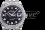 Rolex DateJust 41 126334 VRF 1:1 Best Edition 904L Steel Black Dial Diamonds Markers on SS Jubilee Bracelet A3235 Super Clone Watch - Image 4