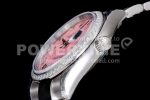 Rolex DateJust 36 SS 126284 Diamonds Bezel EWF 1:1 Best Edition Pink Dial Roman Markers on Oyster Bracelet A3235 Super Clone Watch - Image 6