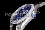 Rolex DateJust 36 SS 126284 Diamonds Bezel EWF 1:1 Best Edition Blue Dial Roman Markers on Oyster Bracelet A3235 Super Clone Watch - Image 6