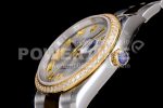 Rolex DateJust 36 SS/YG 126283 Diamonds Bezel EWF 1:1 Best Edition Silver Dial Roman Markers on Oyster Bracelet A3235 Super Clone Watch - Image 6