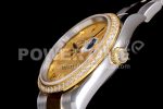 Rolex DateJust 36 SS/YG 126283 Diamonds Bezel EWF 1:1 Best Edition Gold Dial Roman Markers on Oyster Bracelet A3235 Super Clone Watch - Image 6