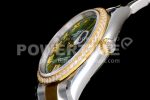 Rolex DateJust 36 SS/YG 126283 Diamonds Bezel EWF 1:1 Best Edition Green Dial Roman Markers on Oyster Bracelet A3235 Super Clone Watch - Image 6