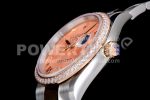 Rolex DateJust 36 SS/RG 126281 Diamonds Bezel EWF 1:1 Best Edition Rose Gold Dial Roman Markers on Oyster Bracelet A3235 Super Clone Watch - Image 6