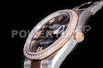 Rolex DateJust 36 SS/RG 126281 Diamonds Bezel EWF 1:1 Best Edition Gray Dial Roman Markers on Oyster Bracelet A3235 Super Clone Watch - Image 6