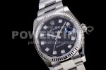 Rolex DateJust 36 SS 116234 Fluted Bezel DJF Best Edition Black Computer Dial on SS Oyster Bracelet A2836 Super Clone Watch - Image 7