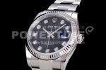 Rolex DateJust 36 SS 116234 Fluted Bezel DJF Best Edition Black Computer Dial on SS Oyster Bracelet A2836 Super Clone Watch - Image 8