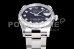 Rolex DateJust 36 SS 116234 Fluted Bezel DJF Best Edition Black Computer Dial on SS Oyster Bracelet A2836 Super Clone Watch - Image 10
