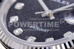 Rolex DateJust 36 SS 116234 Fluted Bezel DJF Best Edition Black Computer Dial on SS Oyster Bracelet A2836 Super Clone Watch - Image 5