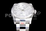 Rolex DateJust 36 SS 116234 Fluted Bezel DJF Best Edition Silver Computer Dial on SS Oyster Bracelet A2836 Super Clone Watch - Image 10