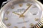 Rolex DateJust 36 SS/YG 126233 EWF Gold Wrapped 904L Steel White Dial Diamonds Markers on Jubilee Bracelet SA3235 Super Clone Watch - Image 4