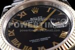 Rolex DateJust 36 SS/YG 126233 EWF Gold Wrapped 904L Steel Black Dial Roman Markers on Jubilee Bracelet SA3235 Super Clone Watch - Image 4