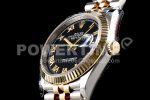 Rolex DateJust 36 SS/YG 126233 EWF Gold Wrapped 904L Steel Black Dial Roman Markers on Jubilee Bracelet SA3235 Super Clone Watch - Image 5