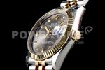 Rolex DateJust 36 SS/YG 126233 EWF Gold Wrapped 904L Steel Gray Dial Diamonds Markers on Jubilee Bracelet SA3235 Super Clone Watch - Image 6