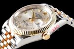 Rolex DateJust 36 SS/YG 126233 EWF Gold Wrapped 904L Steel Silver Dial Diamonds Markers on Jubilee Bracelet SA3235 Super Clone Watch - Image 6
