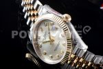 Rolex DateJust 36 SS/YG 126233 EWF Gold Wrapped 904L Steel Silver Dial Diamonds Markers on Jubilee Bracelet SA3235 Super Clone Watch - Image 5