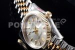 Rolex DateJust 36 SS/YG 126233 EWF Gold Wrapped 904L Steel Silver Dial Stick Markers on Jubilee Bracelet SA3235 Super Clone Watch - Image 7
