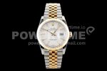 Rolex DateJust 36 SS/YG 126233 GMF Gold Wrapped 904L Steel White Dial Stick Markers on Jubilee Bracelet SA3235 Super Clone Watch