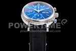IWC Portofino Chrono SS ‘150 Years’ TWF Best Edition Blue Dial on Black Leather Strap A7750 Super Clone Watch - Image 5