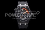 Audemars Piguet Royal Oak Offshore Diver Black Ceramic IPF Best Edition on Rubber Strap A3120 Super Clone Watch