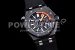 Audemars Piguet Royal Oak Offshore Diver Black Ceramic IPF Best Edition on Rubber Strap A3120 Super Clone Watch - Image 2