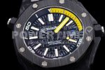 Audemars Piguet Royal Oak Offshore Diver Forged Carbon IPF Best Edition on Rubber Strap A3120 Super Clone Watch - Image 6