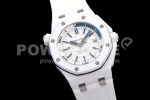 Audemars Piguet Royal Oak Offshore Diver White Ceramic IPF Best Edition on Rubber Strap A3120 Super Clone Watch - Image 2