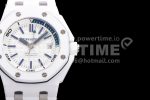Audemars Piguet Royal Oak Offshore Diver White Ceramic IPF Best Edition on Rubber Strap A3120 Super Clone Watch - Image 4