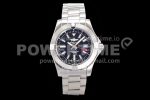 Breitling Avenger GMT 45mm SS GF 1:1 Best Edition Black Dial on SS Bracelet A2836 Super Clone Watch