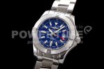 Breitling Avenger GMT 45mm SS GF 1:1 Best Edition Blue Dial on SS Bracelet A2836 Super Clone Watch - Image 3