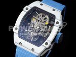 Richard Mille Replica Watches RM027-02 RMF Real Tourbillon Blue Nylon Strap 1:1 Fake watches Super Clone Watch - Image 3