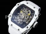 Richard Mille Replica Watches RM027-02 RMF Real Tourbillon White Nylon Strap 1:1 Fake watches Super Clone Watch - Image 3