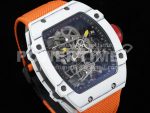 Richard Mille Replica Watches RM027-02 RMF Real Tourbillon Orange Nylon Strap 1:1 Fake watches Super Clone Watch - Image 2
