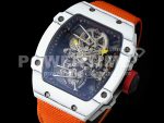 Richard Mille Replica Watches RM027-02 RMF Real Tourbillon Orange Nylon Strap 1:1 Fake watches Super Clone Watch - Image 3