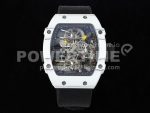 Richard Mille Replica Watches RM027-02 RMF Real Tourbillon Black Nylon Strap 1:1 Fake watches Super Clone Watch