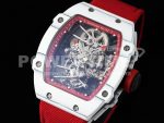 Richard Mille Replica Watches RM027-02 RMF Real Tourbillon Red Nylon Strap 1:1 Fake watches Super Clone Watch - Image 3