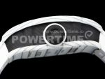 Richard Mille RM027-02 Nadal Real Tourbillon RMF Best Edition White Forge Carbon Black Inner Bezel on White Rubber Strap Super Clone Watch - Image 6