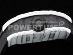 Richard Mille RM027-02 Nadal Real Tourbillon RMF Best Edition White Forge Carbon Black Inner Bezel on Black Rubber Strap Super Clone Watch - Image 6