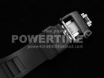 Richard Mille RM027-02 Nadal Real Tourbillon RMF Best Edition White Forge Carbon Black Inner Bezel on Black Rubber Strap Super Clone Watch - Image 9