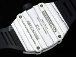 Richard Mille RM027-02 Nadal Real Tourbillon RMF Best Edition White Forge Carbon Black Inner Bezel on Black Rubber Strap Super Clone Watch - Image 8