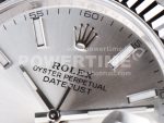 Rolex DateJust 41 SS Fluted Bezel KING 1:1 Best Edition 904L Steel Silver Stick Dial on Jubilee Bracelet VR3235 Super Clone Watch - Image 4