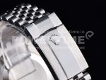 Rolex DateJust 41 SS Fluted Bezel KING 1:1 Best Edition 904L Steel Silver Stick Dial on Jubilee Bracelet VR3235 Super Clone Watch - Image 9