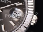 Rolex DateJust 41 SS Fluted Bezel KING 1:1 Best Edition 904L Steel Gray Stick Dial on Jubilee Bracelet VR3235 Super Clone Watch - Image 6