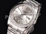 Rolex DateJust 41 SS Fluted Bezel KING 1:1 Best Edition 904L Steel Silver Dial on Oyster Bracelet VR3235 Super Clone Watch - Image 2