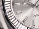 Rolex DateJust 41 SS Fluted Bezel KING 1:1 Best Edition 904L Steel Silver Dial on Oyster Bracelet VR3235 Super Clone Watch - Image 7