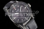 Blancpain Fifty Fathoms Bathyscaphe 43mm SS GF 1:1 Best Edition Black Dial on Sail-canvas Strap A1315 Super Clone Watch V2 - Image 3