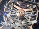 Richard Mille RM21-01 RG Tourbillon RMF Best Edition Skeleton Dial on White Rubber Strap Super Clone Watch - Image 5