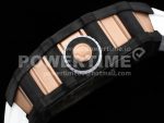 Richard Mille RM21-01 RG Tourbillon RMF Best Edition Skeleton Dial on White Rubber Strap Super Clone Watch - Image 7
