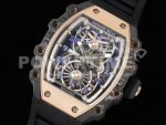 Richard Mille Replica Watches RM21-01 RG RMF Tourbillon Black Rubber Strap 1:1 Fake watches Super Clone Watch - Image 4