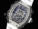 Richard Mille Replica Watches RM21-01 RMF Tourbillon White Rubber Strap 1:1 Fake watches Super Clone Watch - Image 4